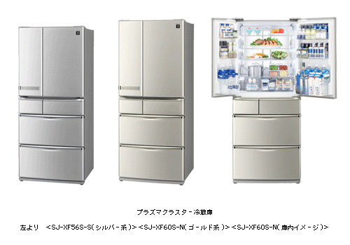 プラズマクラスター冷蔵庫 2機種を発売 | ニュースリリース：シャープ