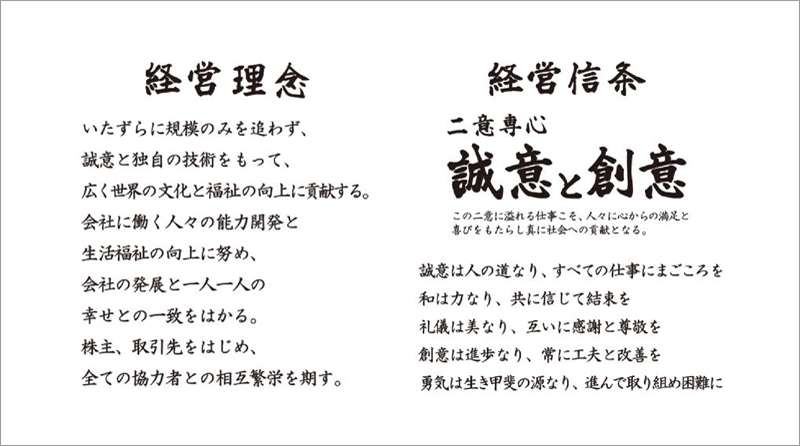経営理念・経営信条の画像