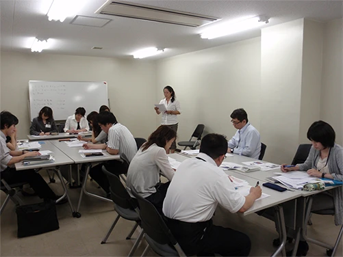 グループワークの結果を発表している様子