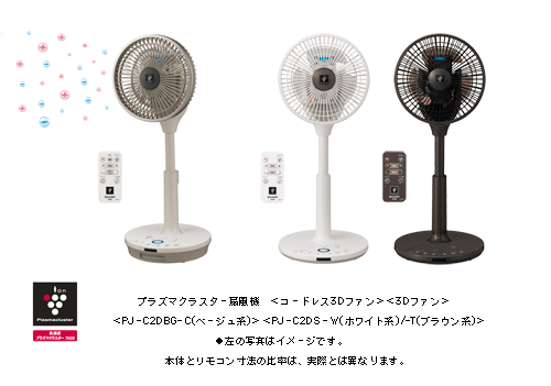 シャープ プラズマクラスター 扇風機 3DファンＡＣ１００Ｖ約１．８ｍ