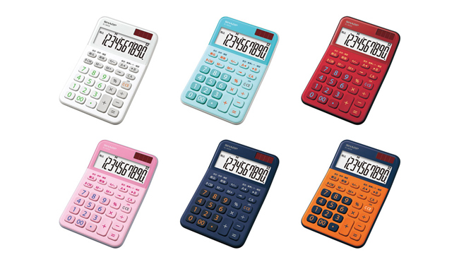 彩りあざやか、POPなデザイン電卓 2機種11モデルを発売｜ニュースリリース：シャープ
