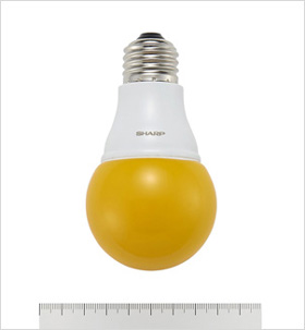 電球形LED防蛾ランプ(サンプル品)