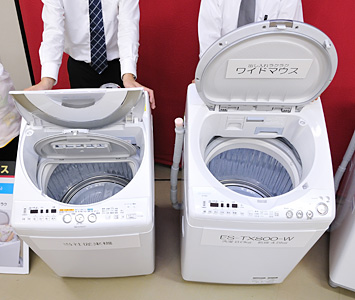 プラズマクラスター洗濯機＜ES-TX800＞など 3機種を発売：シャープ